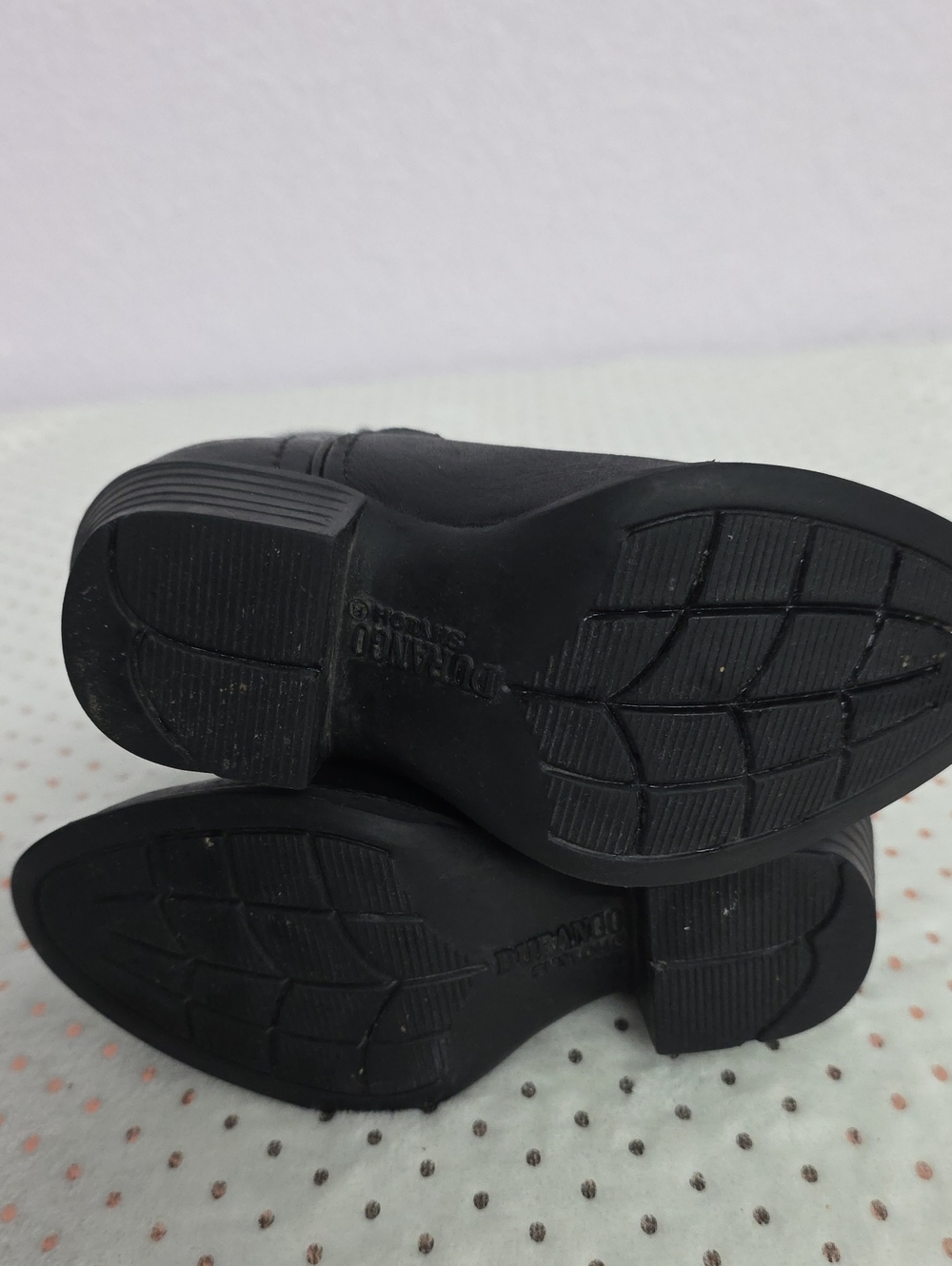 Durango Boys Toddler Black Leather Western Polished Onyx Boots 8M - Picture 6 of 11